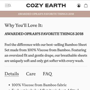 Cozy Earth Bamboo Sheets